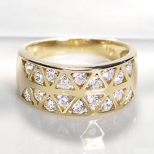 K18 YG ゴールド 指輪 リング ダイヤモンド ダイヤ 1.0ct 1カラット 豪華 18k 18金 GUR901-K18 | 