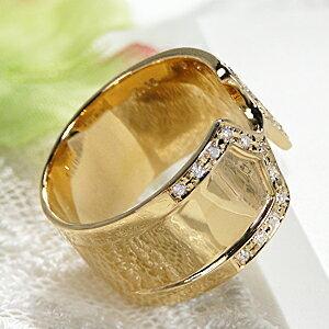 K18YG 0.15ct ダイヤモンド リング K18 イエロー ゴールド 