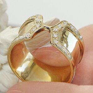K18YG 0.15ct ダイヤモンド リング K18 イエロー ゴールド 