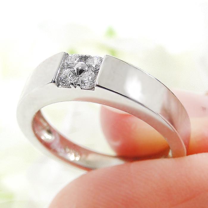 Pt900 0.16ct ダイヤモンド リング 送料無料 プラチナ Pt ダイア  Hカラー SIクラス シンプル 4月 誕生石 人気 指輪 レディース ギフト プレゼント GUR985-Ptの画像