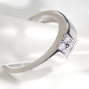K18 WG ゴールド ダイヤモンド ダイヤ 指輪 リング 0.16ct 18k 18金 花 フラワー シンプル 4石 GUR985の画像