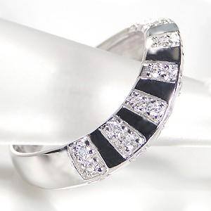 K18 WG ゴールド ダイヤモンド ダイヤ 指輪 リング 0.30ct 18k 18金 ウエーブ ホワイトゴールド GUR986の画像