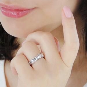 K18 WG ゴールド ダイヤモンド ダイヤ 指輪 リング 0.30ct 18k 18金 ウエーブ ホワイトゴールド GUR986の画像
