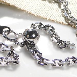 A＆S ネックレス　Pt850 ネックレス チェーン スクリュー 幅 2mm pt850 プラチナ 約 4.29