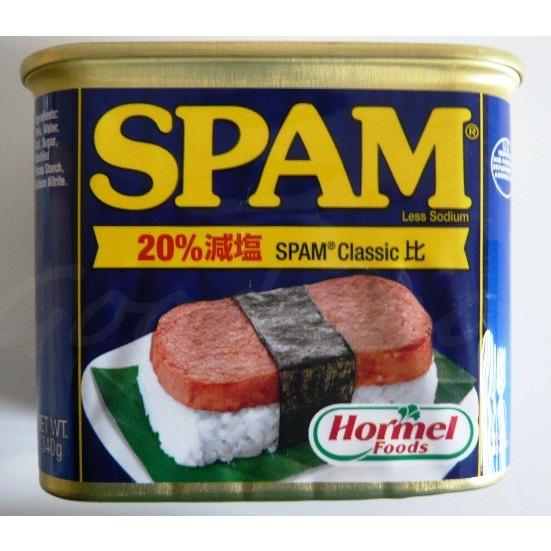 SPAM 減塩20％ホーメルスパム ポークランチョンミート3缶パック :10000773:グッドマム - 通販 - Yahoo!ショッピング