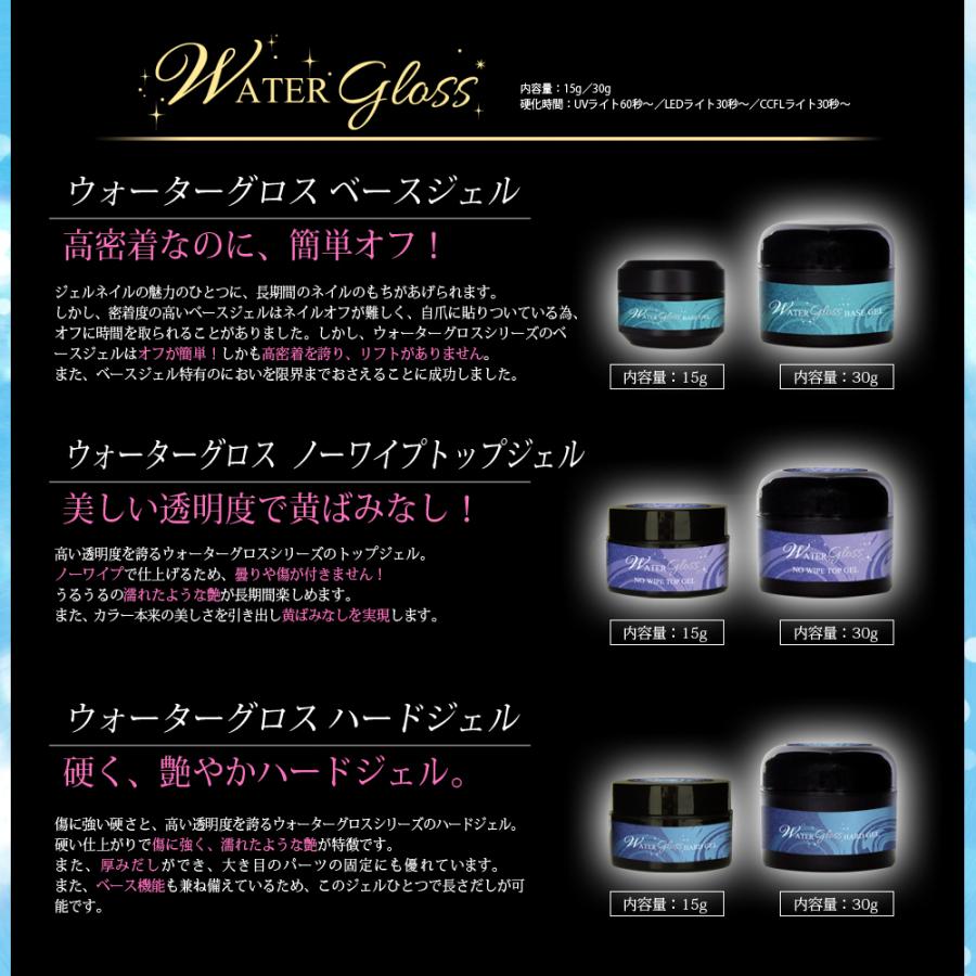 ウォーターグロスジェル 30g よりどり3個組 サンディング不要 ウォーターグロスジェル 30g よりどり3個組 サンディング不要