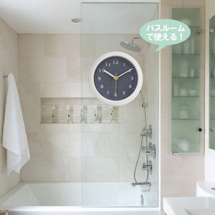 防水時計 お風呂 置時計 掛時計 吸盤付 フック付き スタンド付き 電池式 静音 |  | 01