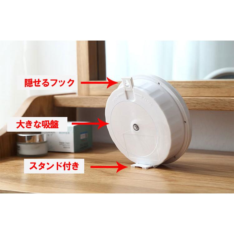 防水時計 お風呂 置時計 掛時計 吸盤付 フック付き スタンド付き 電池式 静音 |  | 04