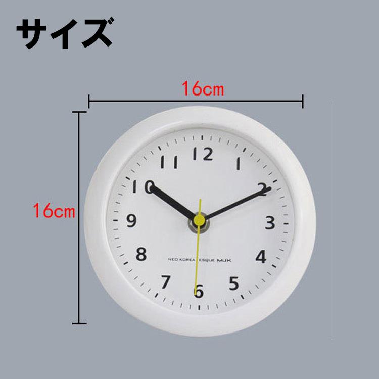 防水時計 お風呂 置時計 掛時計 吸盤付 フック付き スタンド付き 電池式 静音 |  | 06