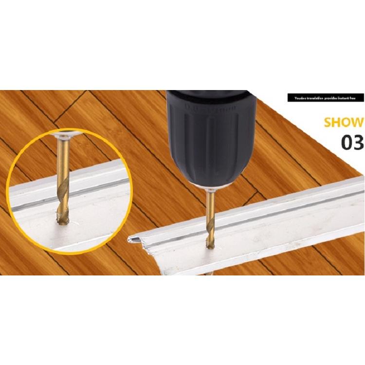 ドリルビット 穴開け セット 13本 六角軸 キリ HSS鋼 鉄 チタン : Good