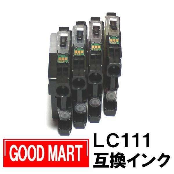 【4色セット】 LC111 ブラザーインク互換（チップ付） LC111-4PK 互換 LC111BK LC111C LC111M LC111Y　送料無料あり｜good-mart｜02