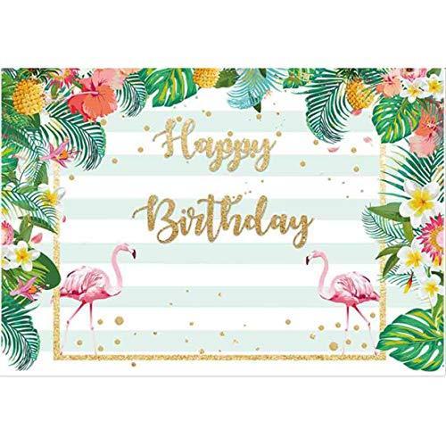 誕生日プレゼント Allenjoy 84x60inch Summer Flamingo Backdrop Tropical Pineapple Flowers Palm その他カメラアクセサリー Www Clinicaindicare Com Br