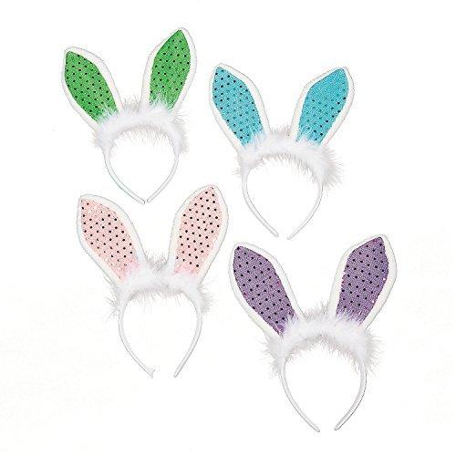 経典ブランド Sequin Bunny As - Count (12 Accessory Party Easter for Headband Ears Rabbit ボードゲーム