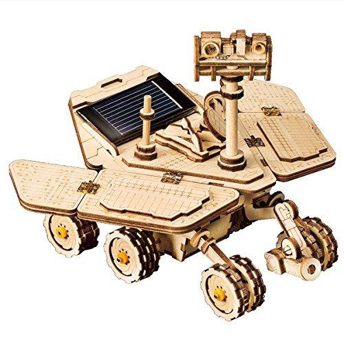 高い品質 ROKR Toys-Funn Puzzle Wooden 3D Cars-Moveable Powered Energy Solar Assemble ボードゲーム