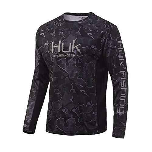 Huk メンズ 迷彩 スタンダード アイコン X X 迷彩 長袖 パフォーマンス コスプレ衣装 フィッシングシャツ Xl ハンニバルバンク