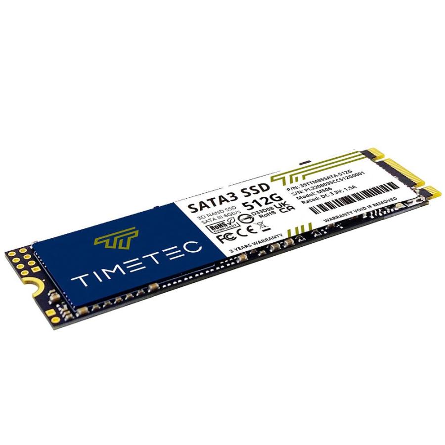 Timetec 512GB SSD 3D NAND TLC SATA III 6Gb/s M.2 2280 NGFF 256TBW Read Spee YS0000032539741624