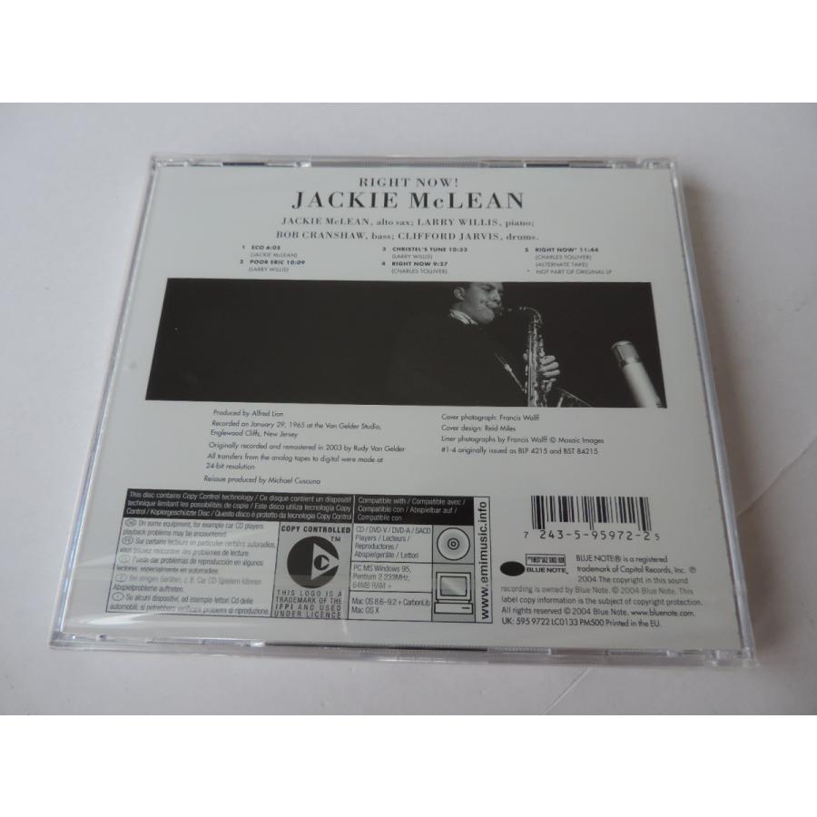 Jackie Mclean / Right Now ! // CD｜good-music-garden｜02