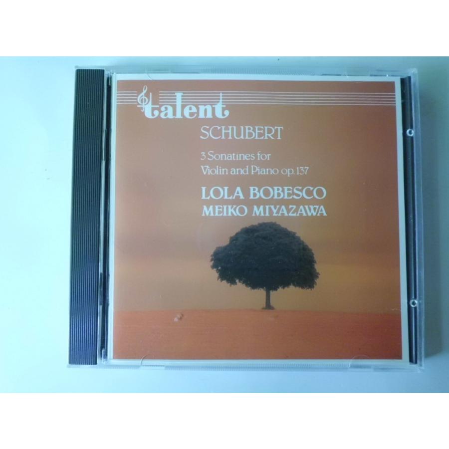 Schubert / 3 Sonatines for Violin and Piano / Lola Bobesco, Meiko Miyazawa // CD