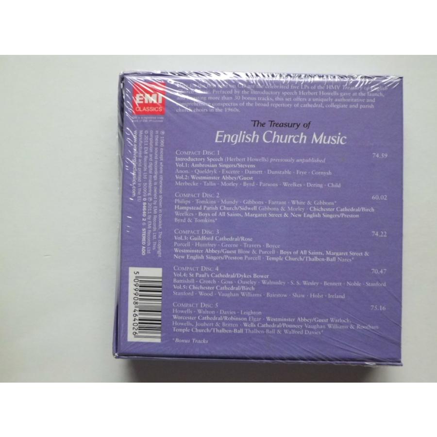 The Treasury of English Church Music  1100-1965  : 5 CDs // CD｜good-music-garden｜02