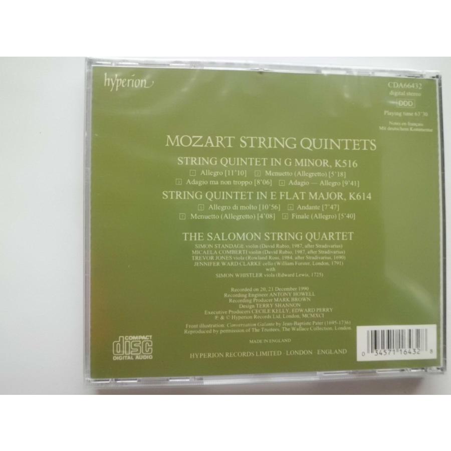 Mozart / String Quintets K516, K614 / Salomon String Quartet, etc. // CD｜good-music-garden｜02