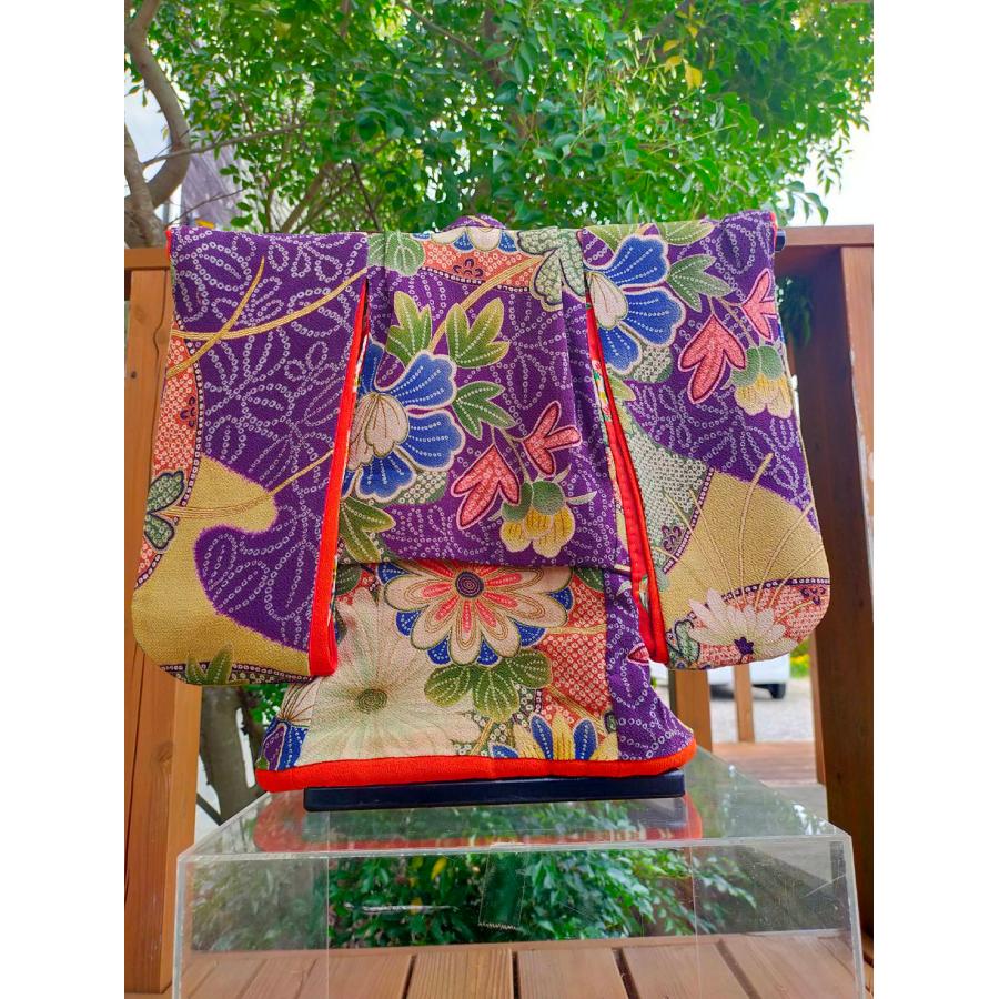 ミニチュア着物　希少古布　インテリア　オブジェ　置物　日本着物　古風　レトロ　着物リメイク　【MK001】 |  | 01