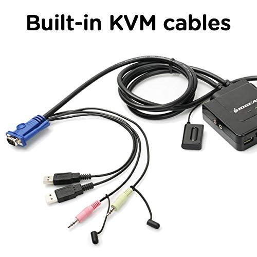 特売品 2-Port USB Cable KVM Switch 並行輸入