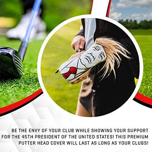 Pins & Aces Golf Co. Keep America Great プレミアムパターヘッドカバー レザー 手作りブレード 並行