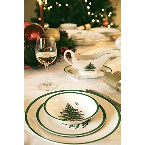 Spode クリスマスツリー プレート 2枚セット 英国製 スポード | クリスマスツリー | 【世界基準の品質】英国