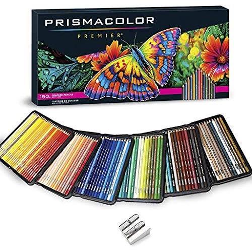 Prismacolor 色鉛筆 アートキット アーティスト プレミア 木製 ソフトコア 鉛筆 150本 鉛筆削り付き 151本セット 並行輸入