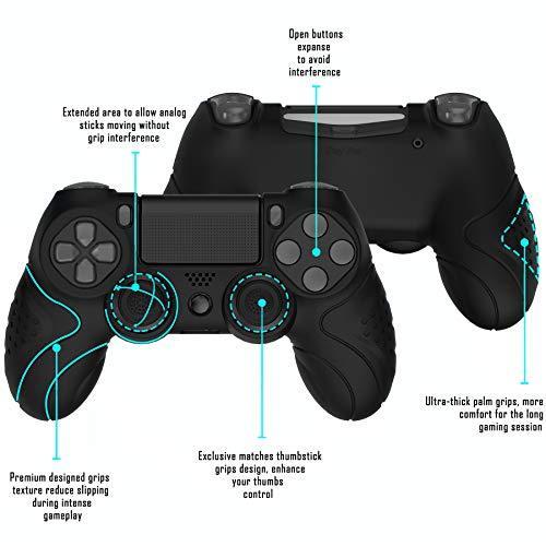 Playvital PlayStation4に対応する人間工学に基づいたソフト滑り止めコントローラーシリコンケースカバー、PS4 Sli 並行輸入｜good-quality｜03