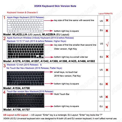 XSKN 韓国語ブルーカラーシリコンキーボードスキンカバー MacBook Air 13 Pro 13 15 17インチ US配列 韓国 並行輸入｜good-quality｜06