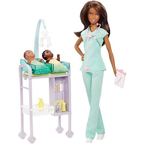 Barbie Careers African American Baby Doctor Doll & Playset 並行輸入