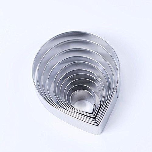 10個Austinローズカッターセットフォンダン装飾キットケーキDecorating Gumpaste花 並行輸入