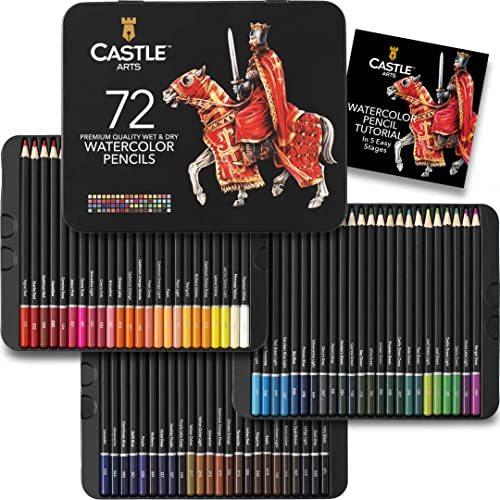 Castle Art Supplies 72 Watercolor Pencils Set for Adults and Profess 並行輸入｜good-quality
