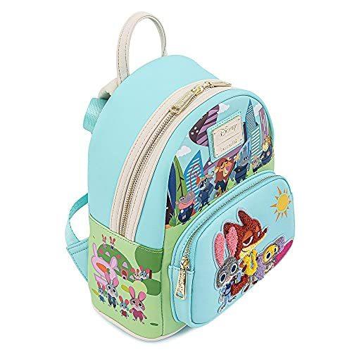 Loungefly Disney Zootopia Chibi Group Womens Double Strap Shoulder B 並行輸入｜good-quality｜03