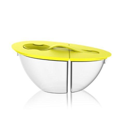 AdNArt 2コンパートメントクリアヨーグルトコンテナwith Lid グリーン FNP9L 並行輸入