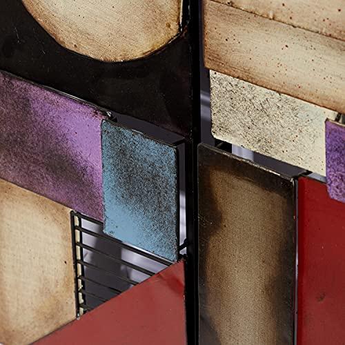 【、ページ】 Benzara 99144 Metal Wall Plaque Unique Wall Decor Multicolor