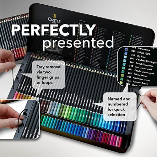 Castle Art Supplies 120 Colored Pencil Set for artists  featuring 's 並行輸入｜good-quality｜02