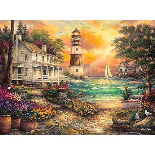 Buffalo Games - Chuck Pinson - Cottage By The Sea - 1000 Piece Jigsa 並行輸入｜good-quality