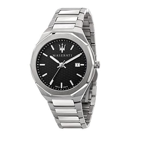 最安値 Maserati 並行輸入 R8853142003 Watches Band Metal Silver Stile ブロック