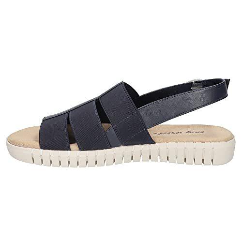 Easy Street Women's Maggie Flat Sandal Navy Gore 6 並行輸入