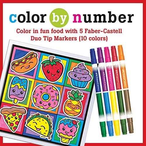Faber-Castell Color by# Foodie Friends Kit ? 洗浄可能なDuoTipマーカー5本、FC143 並行輸入｜good-quality｜02