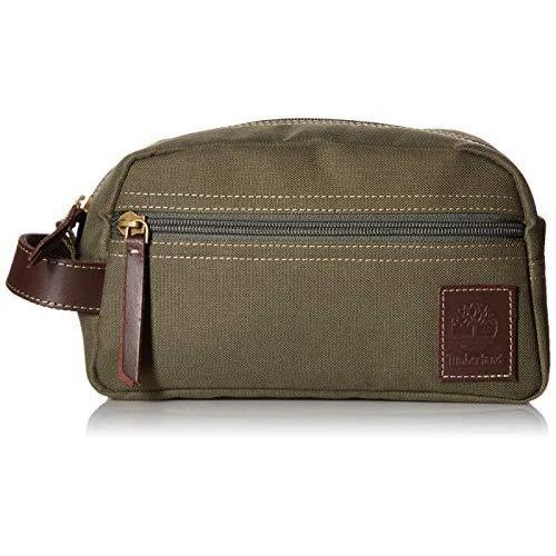 Timberland Wallets Classic Canvas Travel Kit Olive 並行輸入