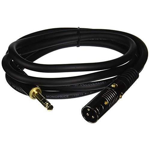 Monoprice Monoprice 6ft Premier Series XLR Male to 1/4in TRS Male Ca 並行輸入｜good-quality