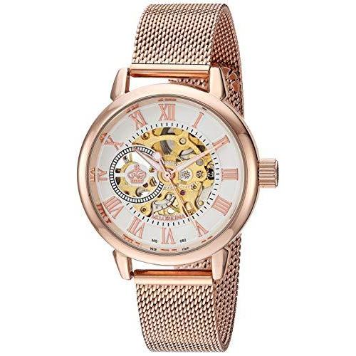 Sweetbless 腕時計 レディース アナログ ローマ数字 スチームパンク スケルトン 自動巻き 自動機械式腕時計 ローズゴールド。 並行輸入