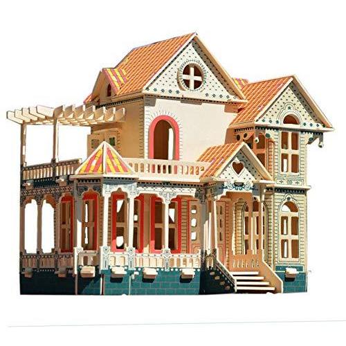 Hawaii Villa - NWFashion 43cm Wooden Dream Dollhouse 2 Floors with F 並行輸入