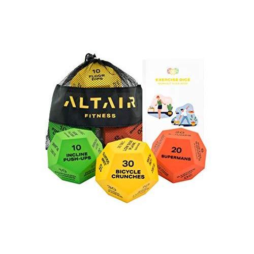 Altair エクササイズダイス - フルボディ HIIT ワークアウト - ホームジム ボディウェイトトレーニング 筋力トレーニング  並行輸入｜good-quality
