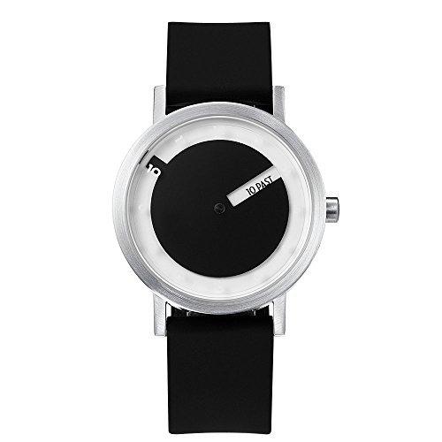 プロジェクトtill 7215slユニセックスブラックシリコンバンドブラッククォーツダイヤル腕時計 並行輸入