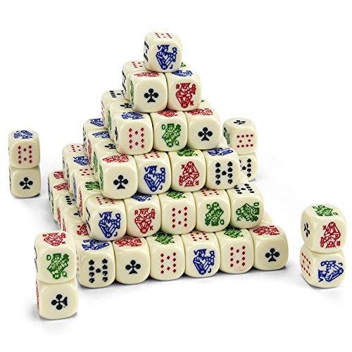 Bulkブロック100のPoker Dice   Great for Travel by Brybelly 並行輸入｜good-quality｜02