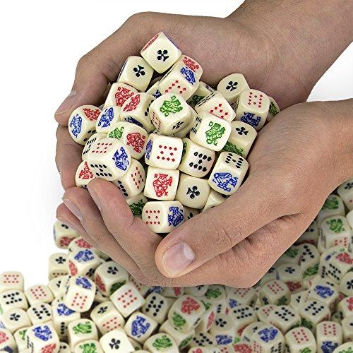 Bulkブロック100のPoker Dice   Great for Travel by Brybelly 並行輸入｜good-quality｜03